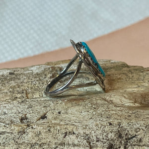 Vintage Native American Feather Ring Sterling Silver